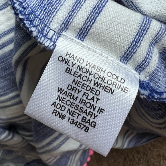 Vineyard Vines Striped Swim Coverup with Pom Pom Trim - Picture 3 of 3